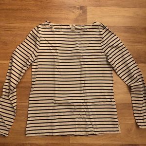 blue Jcrew strip top